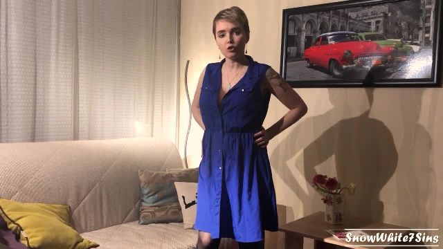 Госпожа учит помощника по дому дрочить и вылизывать киску - 1